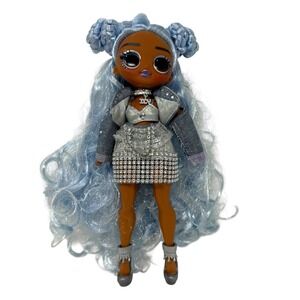 LOL Surprise OMG Fashion Doll 10" figure Missy‎ Frost Blue Hair Silver Clothing
